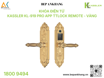 Khóa điện tử Kassler KL-919 Pro App TTLOCK Remote - VÀNG